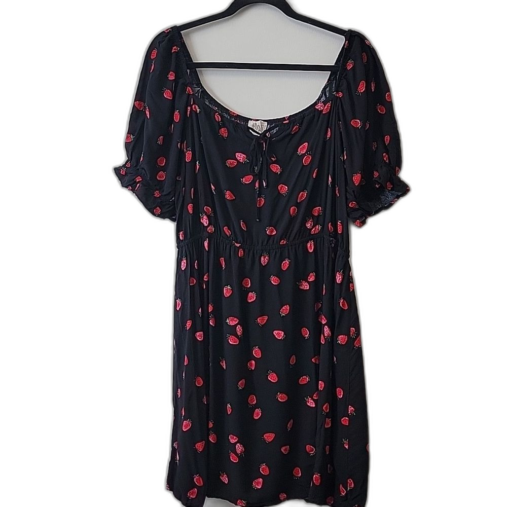 Jamcore Strawberry Print Day Dress 2x
